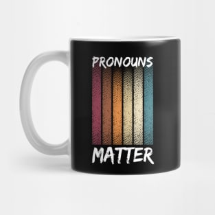 Pronouns Matter, Glittering Rainbow Mug